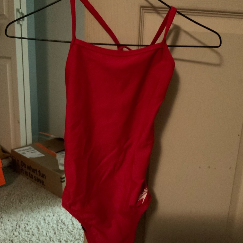 Speedo Red Women's One Piece Swimsuit